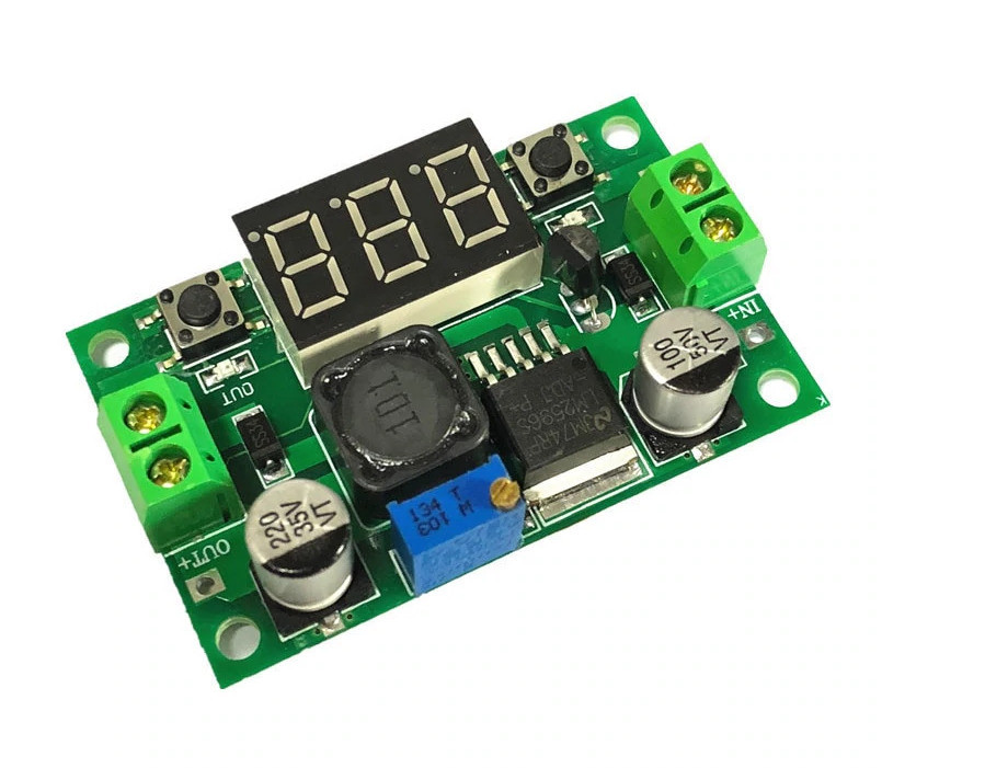 HW-319-V6.0 DC-DC знижуючий перетворювач напруги з вольтметром від до 35В 3А