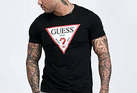 Мужская футболка Guess черная Гесс