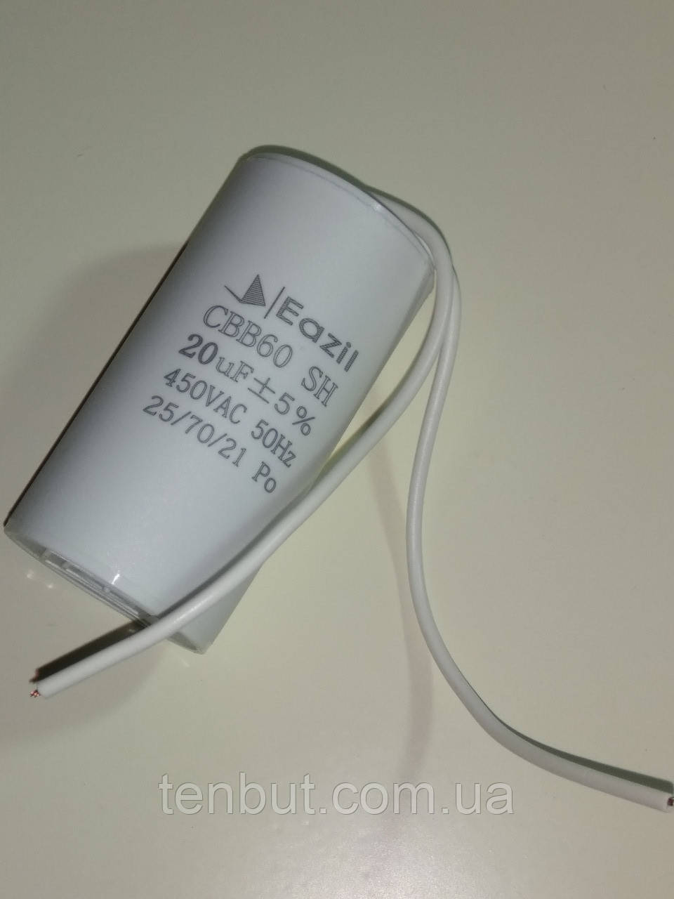 Конденсатор рабочий CBB60 / 20 мкФ±5% / 450 В. / 50/60 Hz . Розмір 75Х40 мм.