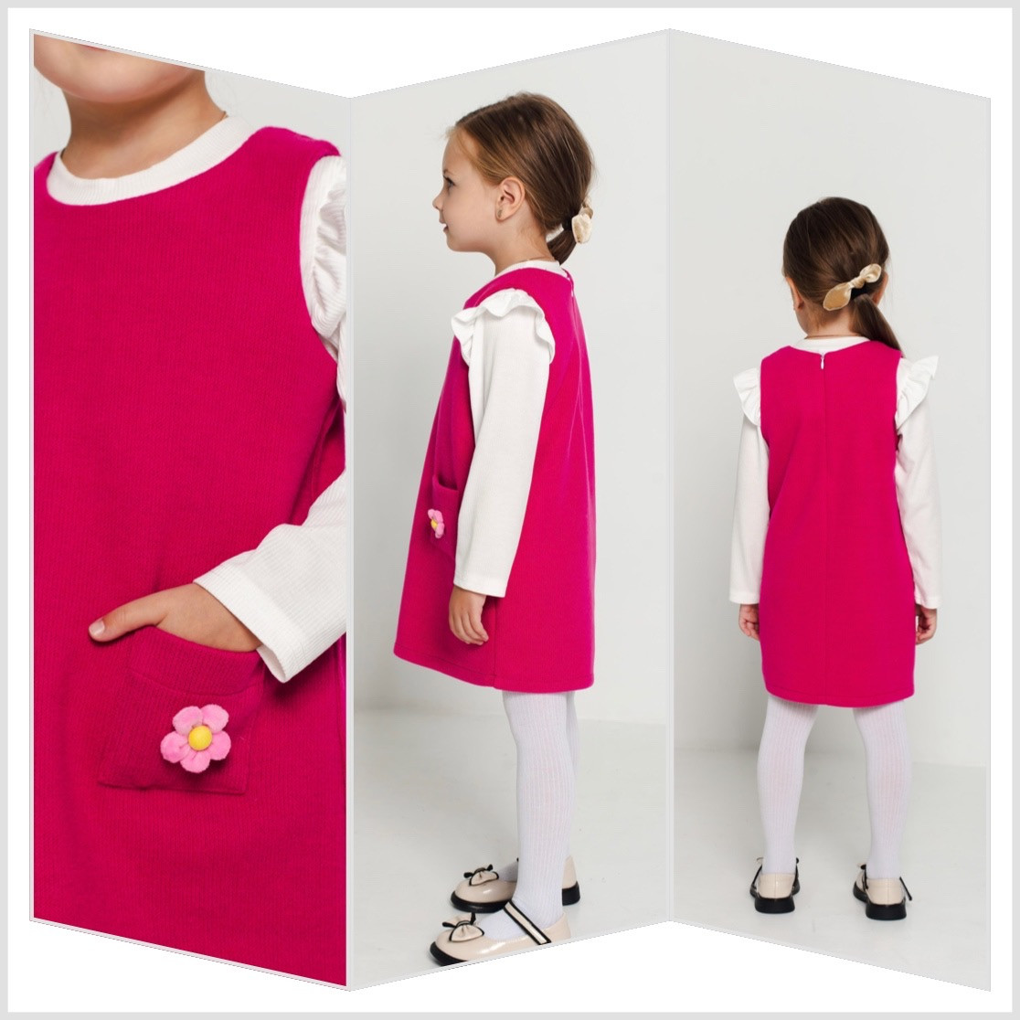 Сарафан для дівчинки вовна, Аніта, розміри 92 по 110р.