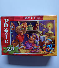 Пазли 20 деталей картонні Ведмедики Danko Toys