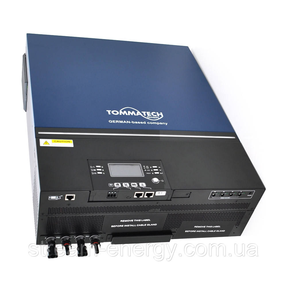 Гібридний інвертор 7200Вт 48В TOMMATECH PLUS 7.2kW 48V MPPT(90-450) 80A, фото 1