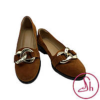 Лофери жіночі замшеві рудого кольору “Style Shoes”, фото 3