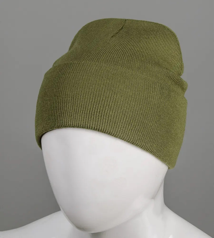 Базова подвійна шапка з відворотом (23205), Хакі, фото 1