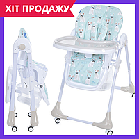 Стульчик для кормления детский пластиковый Bambi M 3233 Puppy Boy Beige бежевый