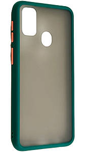 TPU чохол накладка Matte Color Case для Samsung Galaxy M30s темно-зелений