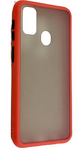TPU чохол накладка Matte Color Case для Samsung Galaxy M30s червоний