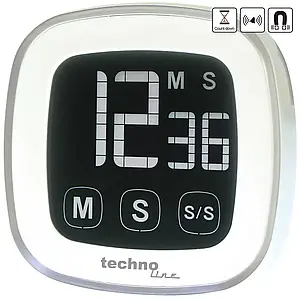 Цифровий кухонний таймер Technoline KT400 Magnetic Touchscreen (White)
