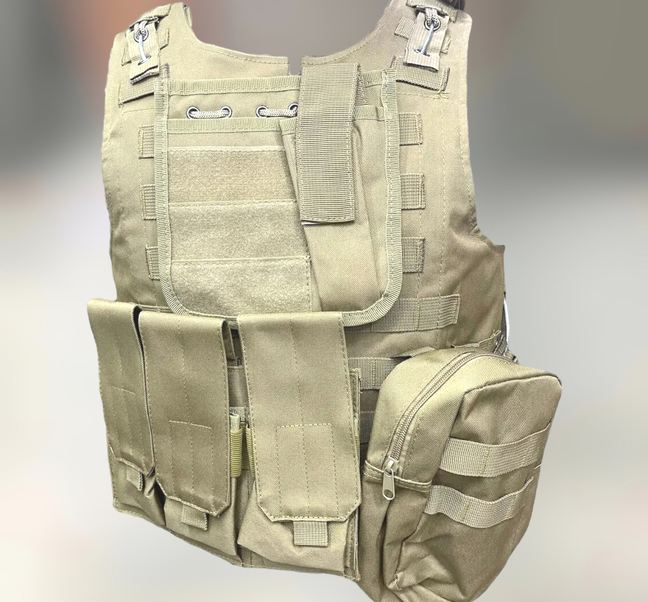 Купить Плитоноска с подсумками 6 шт, быстрый сброс, Койот, образца