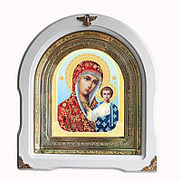 Казанская икона Богородицы № 22 в белом киоте