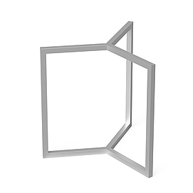 Каркас для журнального столу з металу Ø 500 мм, H 450 мм Сатин