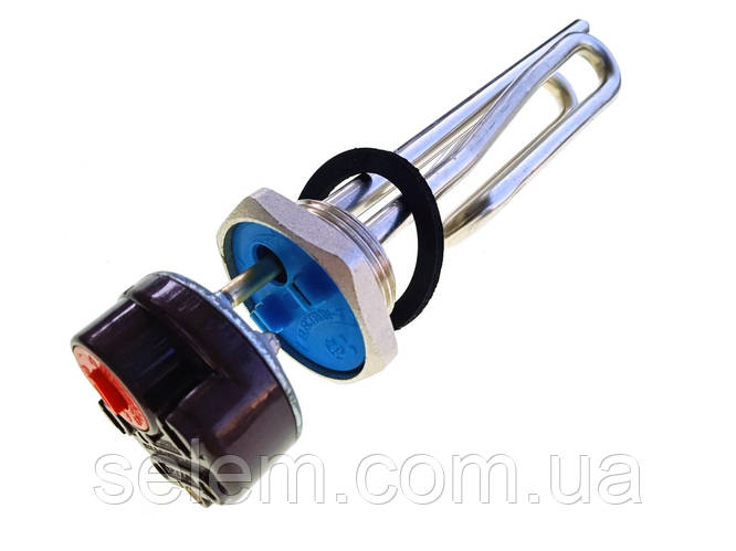 Купить Тэн для нагрева воды с терморегулятором 1500W. 220V. укороченный ...