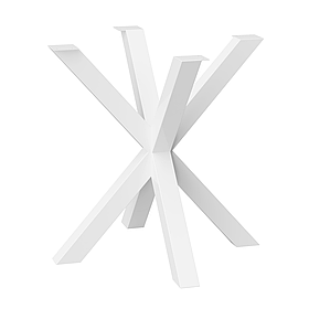 Каркас для журнального столу з металу 450×450 мм, H 450 мм Loft Білий