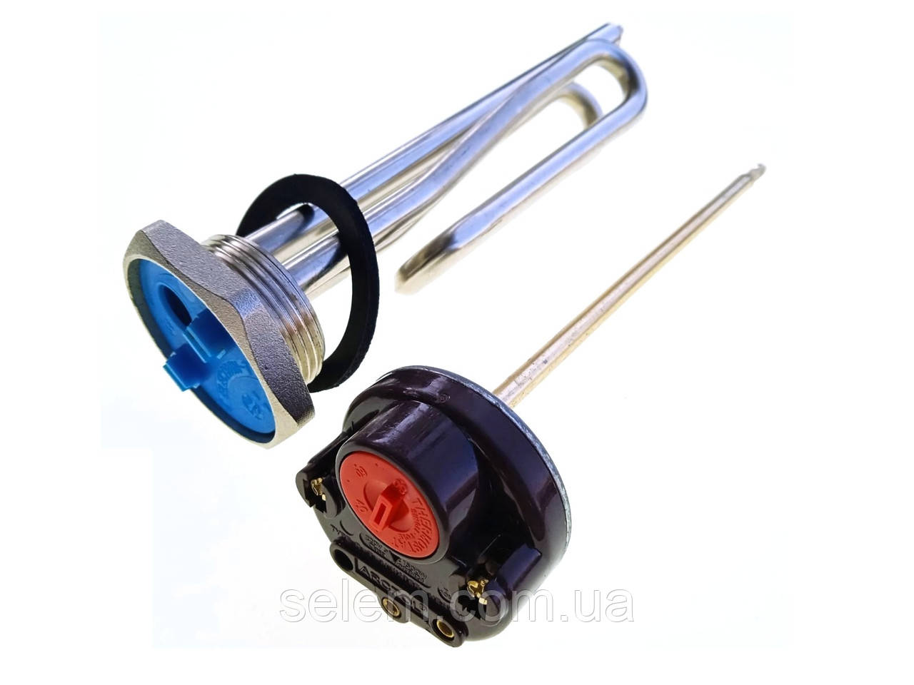 Купить Тэн для нагрева воды с терморегулятором 1500W. 220V. укороченный ...