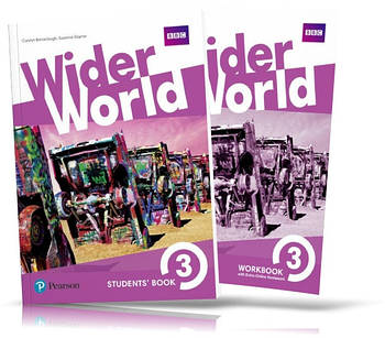 Wider World 3, Student's book + Workbook / Навчитель + зошит англійської мови