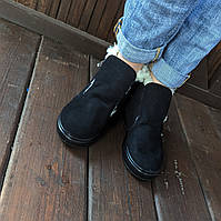 Зимние ботинки из войлока черные