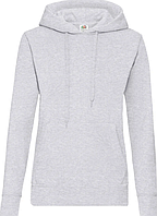 Худи женское, утеплённое с капюшоном Fruit of the Loom Hooded Sweat Ladies