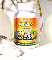 Цинк для детей ,Source of Life, Animal Parade, пастилки Kid Zinc, вкус натурального мандарина, 90 животных