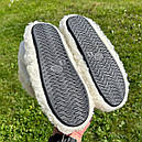 606 Чуні із овчини на гумовій підошві з вишивкою, фото 3