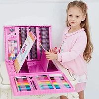 Набор для детского творчества в чемодане из 208 предметов Чемодан творчества Розовый