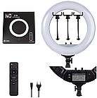 Кільцева світлодіодна лампа 54 см HQ-21 зі штативом 2 м, фото 3