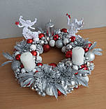 Різдвяна композиція з ангелами та свічками. підсвічник різдвяний, новорічнийний., фото 3