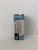 Philips capsuline 20 w 12 v лампа галогенна g4
