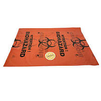 Пакети для збору медичних відходів 90 л/10шт, 100 мкм, червоний Sanpreis, фото 6