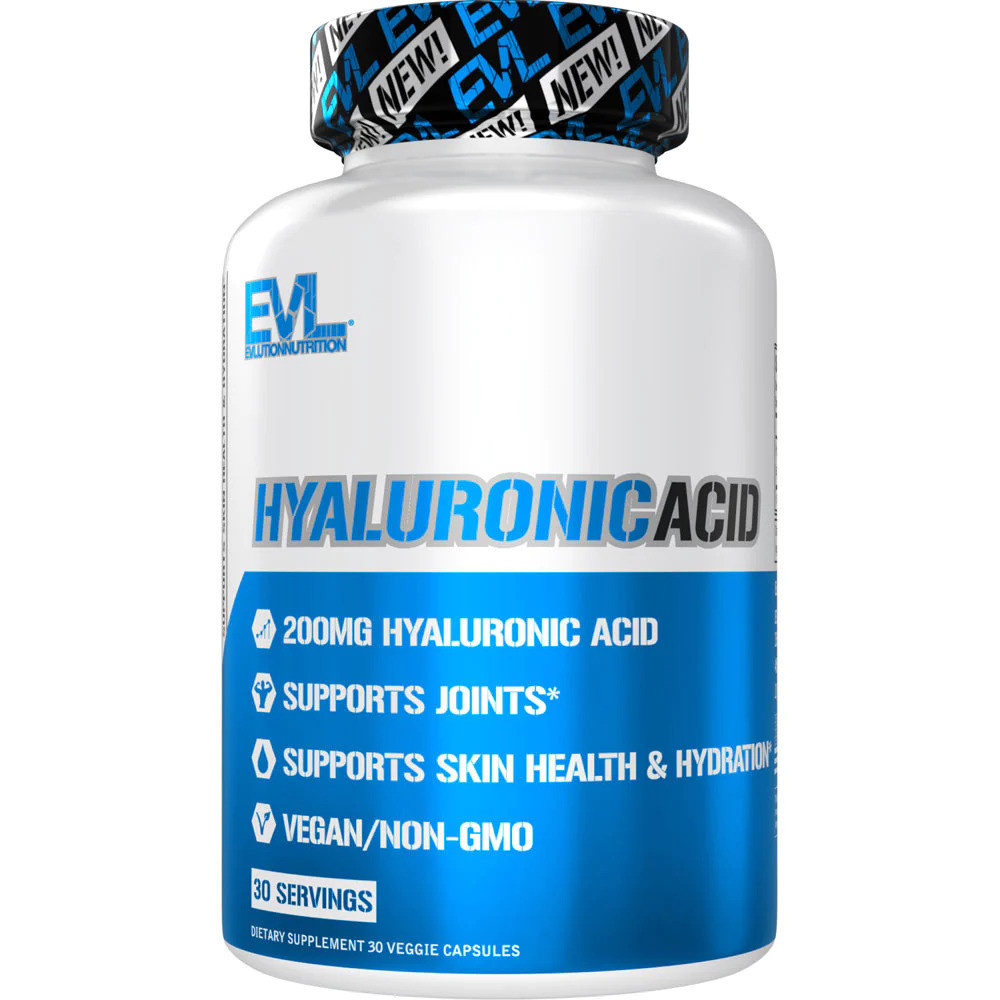 Гіалуронова кислота Evlution Nutrition Hyaluronic Acid 200 mg 30 Veggie Capsules, фото 1
