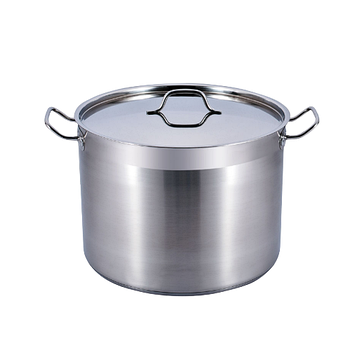 Каструля нержавіюча сталь циліндрична 16л з кришкою ZB-30 Interos