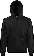 Худи мужское Fruit of the Loom Classic Hooded Sweat Zip унисекс | Худи мужские с принтом