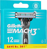 Сменные кассеты для бритья, 12 шт. - Gillette Mach3 XXL (941217)