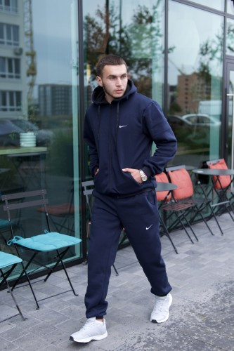 Спортивний костюм чоловічий на флісі зимовий найк/Nike