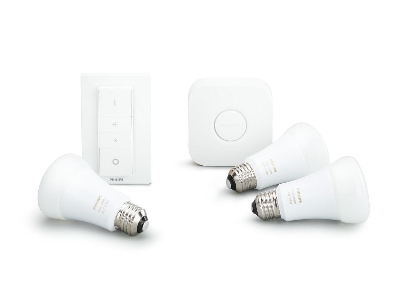 Стартовий комплект Philips Hue Color, E27 3шт (929002216825) - фото 2 - id-p1977095327