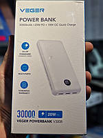 Внешний аккумулятор Power bank VEGER V3008 L30 30000 Mah батарея