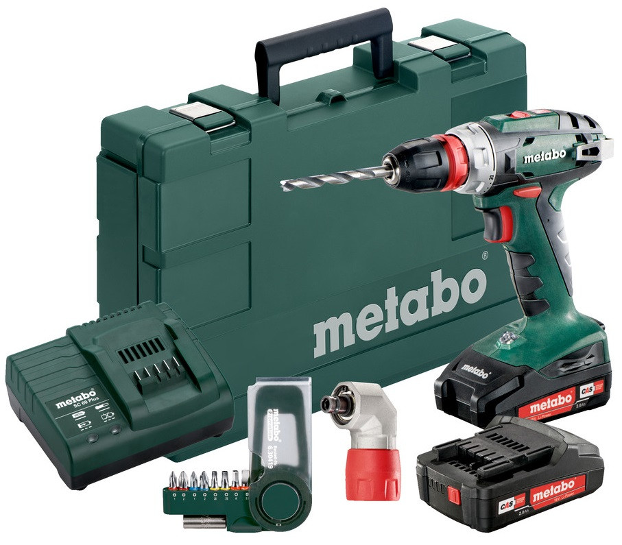 Акумуляторний дриль-шурупокрут Metabo BS18Quick, 18V 2x2Ah (602217870)