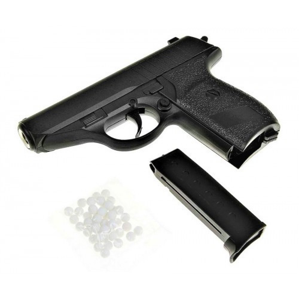 Дитячий пістолет на кульках "Копія Walther PPS" Galaxy G3 Метал, чорни