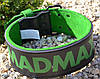 Пояс для важкої атлетики MadMax MFB-302 Quick Release Belt  шкіряний Black/Green XL, фото 7