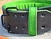 Пояс для важкої атлетики MadMax MFB-302 Quick Release Belt  шкіряний Black/Green XL, фото 8