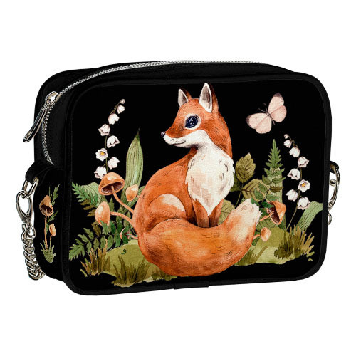 Сумка на ланцюжку Cherie Лисиця 21х17х7 см (CHE2_23S003_BL), фото 1