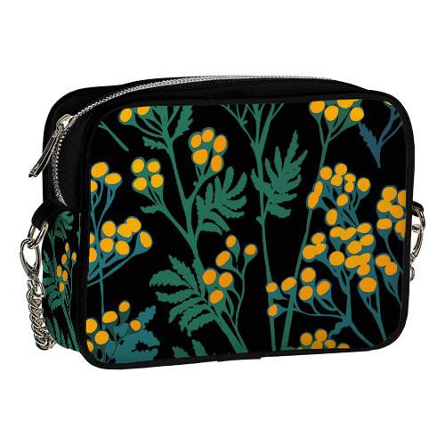 Сумка на ланцюжку Cherie Жовті квіти 21х17х7 см (CHE2_23S009_BL), фото 1