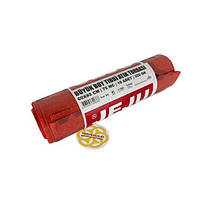 Утилізаційний пакет для медичних відходів 60 л, 75 мкм, рулон 10 шт, червоний Sanpreis, фото 3