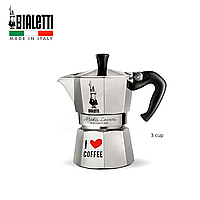 Гейзерна кавоварка Bialetti Moka Espresso Lovers Collection на 3 чашки (оригінал)