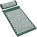 Масажний килимок для спини/ніг з подушкою (валик) Acupressure Mat, килимок для йоги, фото 4