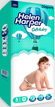 Підгузники дитячі Helen Harper Soft&Dry 5 Junior (11-25 кг) 54 шт