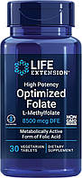 Life Extension High Potency Optimized Folate / Метилфолат 5-MTHF Витамин Б9 8,5 мг 30 табл