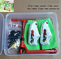 Фінгер самокат за штанцями та міні взуттям, фингерскут, finger scooter фінгерсамокат (червоний)