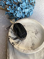 Шерл підвісок овал кулон з шерлом натуральний шерл чорний турмалін в сріблі. Індія