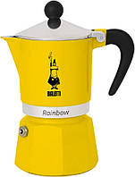 Гейзерна кавоварка Bialetti Rainbow Gialla на 3 чашки (Італія)