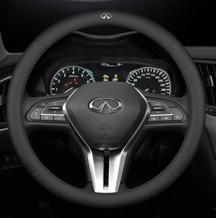 Чохол на кермо Lux Ultrathin натуральної шкіри для автомобіля Infiniti